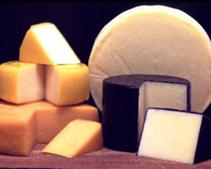 various cheeses